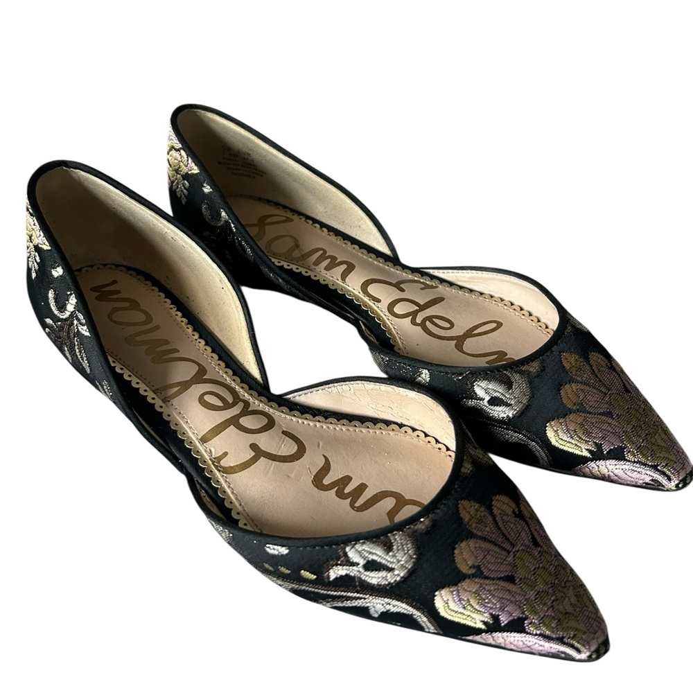 Sam Edelman Rodney Floral d'Orsay Flats Shoes Size 7.5 - Picture 3 of 7
